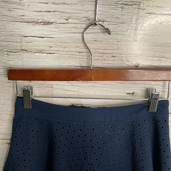 Puella blue skirt lace mini a line size 36 Anthropologie - Picture 4 of 12